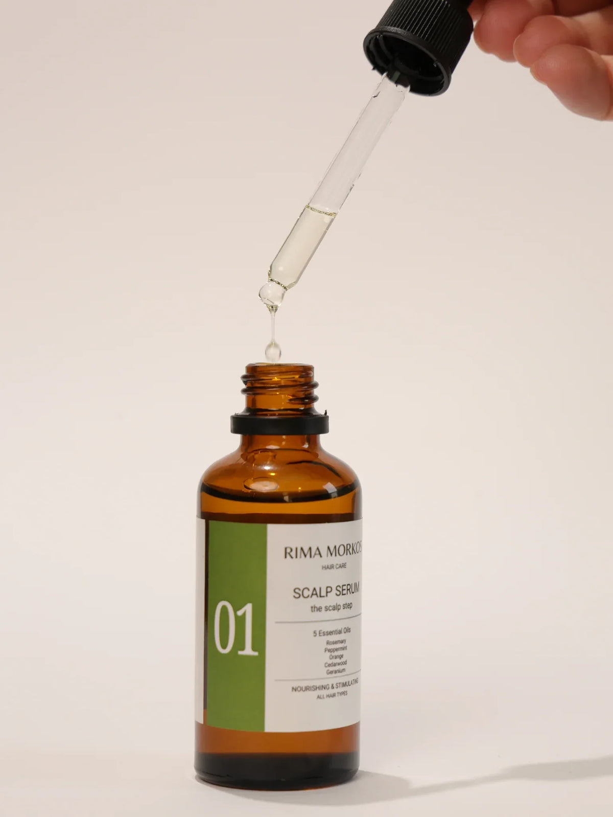 No 01 Scalp Serum glass dropper