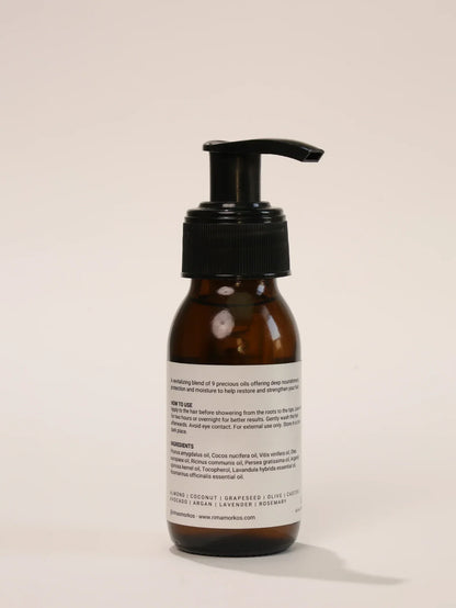 No 02 Pre-Wash Hair Oil back label ingredients