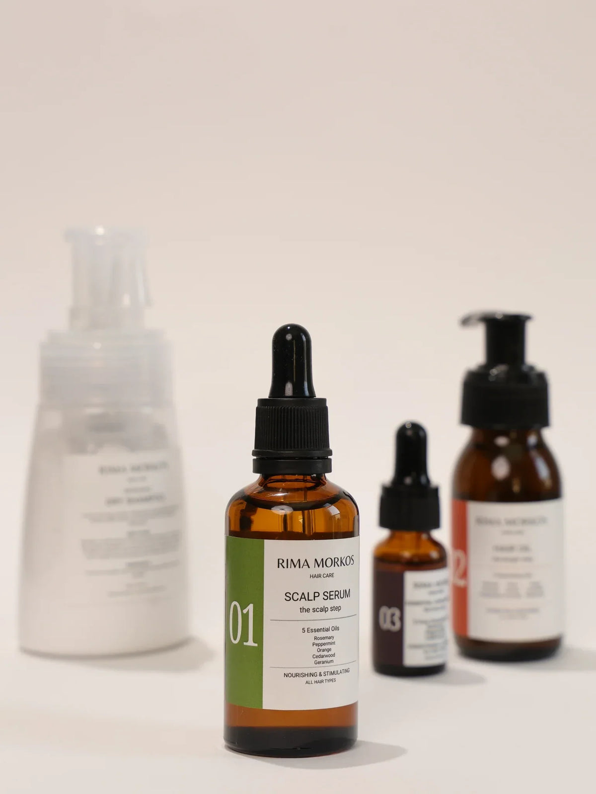 No 01 Scalp Serum with the hair care set